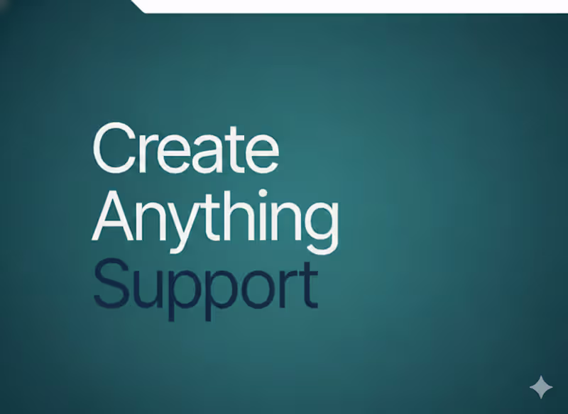 Cover image for Create Anything Training