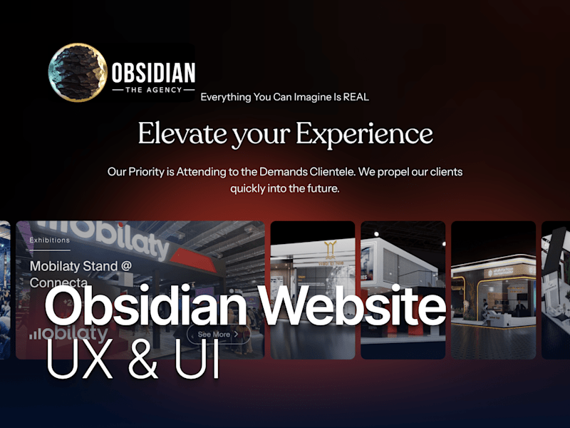 Cover image for User-Friendly Agency Website Design | OBSIDIAN