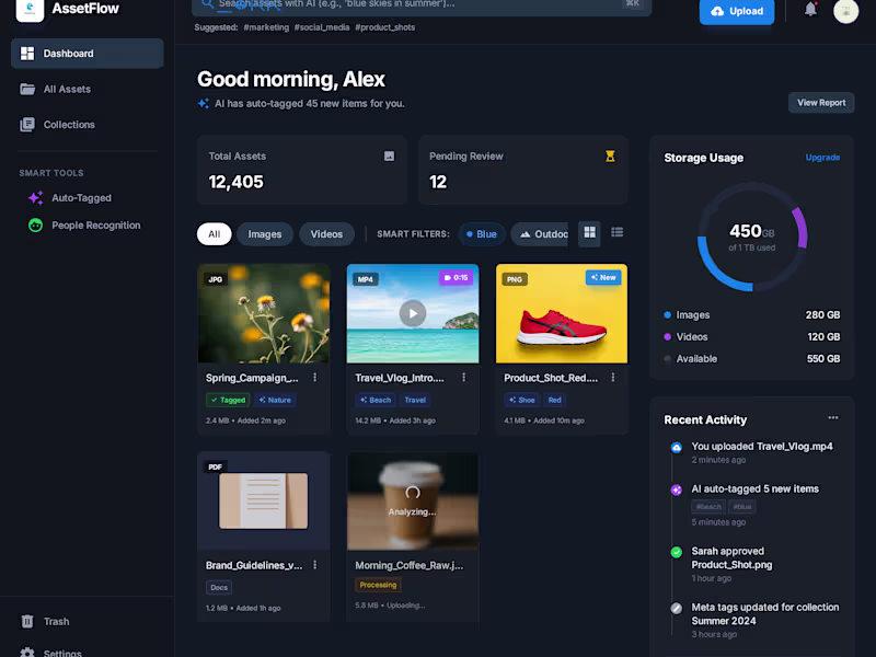 Cover image for AssetFlow — AI-Powered Asset Management for Creatives