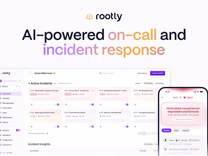 Cover image for Rootly | SaaS Product Website Refresh