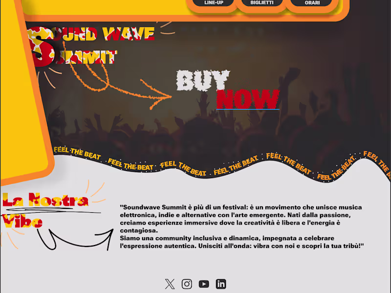 Cover image for web design for an event