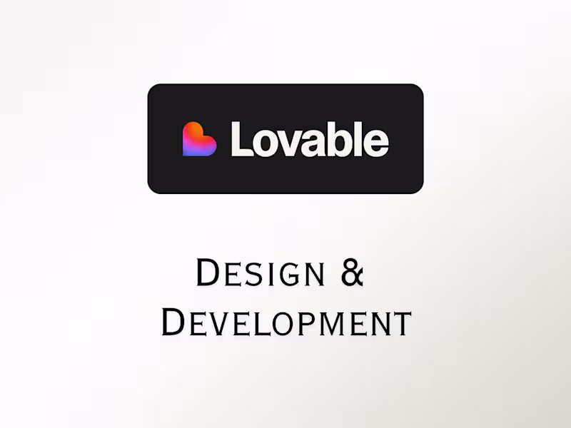 Cover image for Lovable - Website Design & Development
