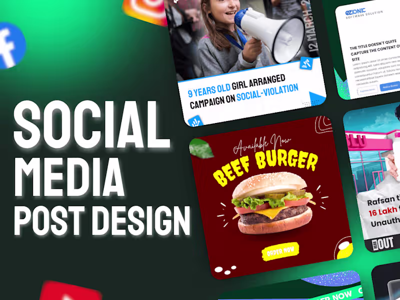 Cover image for Modern and attractive social media post