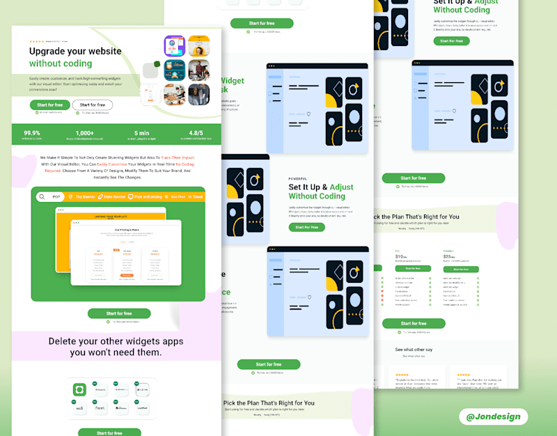 Cover image for Website landing page