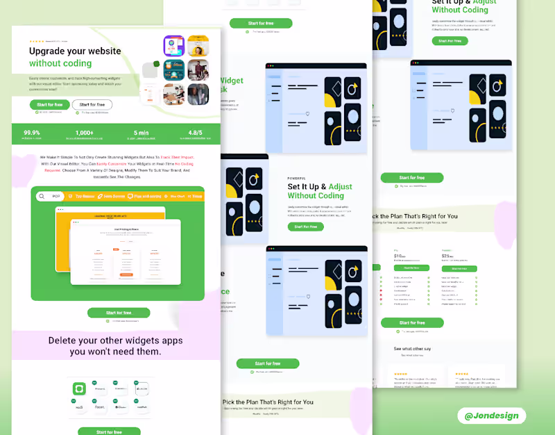 Cover image for Website landing page