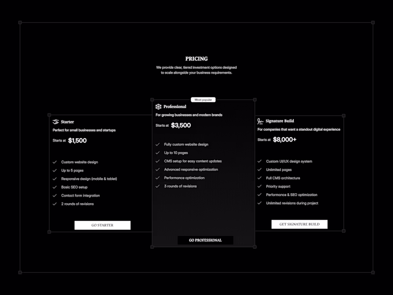 Cover image for Pricing section from my upcoming