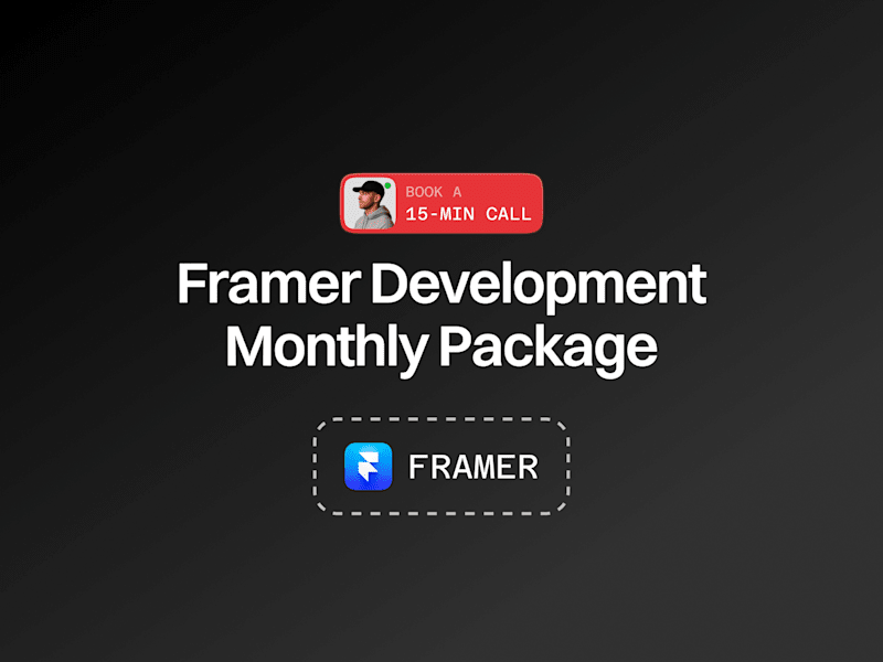 Cover image for Framer Development Monthly Retainer