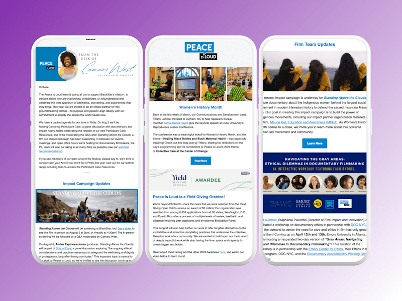 Cover image for Email Newsletter Relaunch for Social Justice Nonprofit