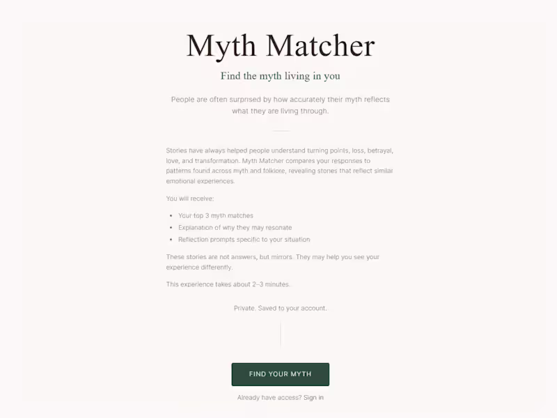 Cover image for I built Myth Matcher to