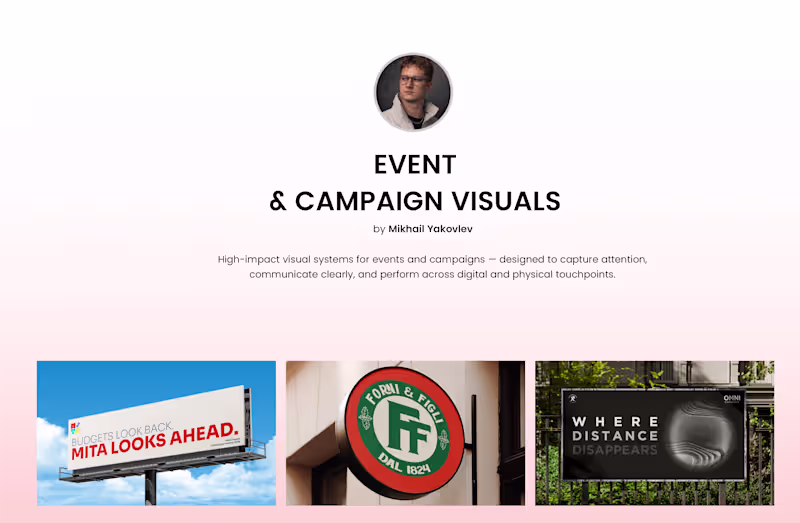 Cover image for Event & Campaign Visuals