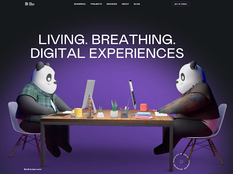 Cover image for A Creative Webflow Website for The Digital Panda