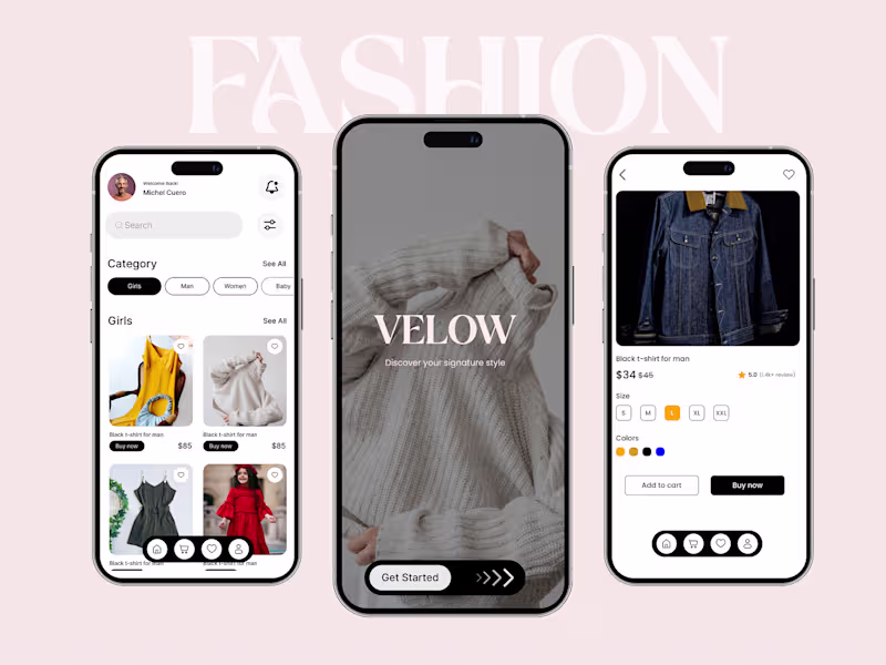 Cover image for Fashion Mobile App Design