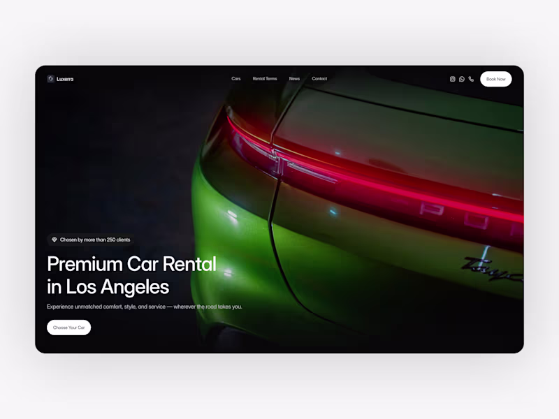Cover image for Premium Car Rental Template