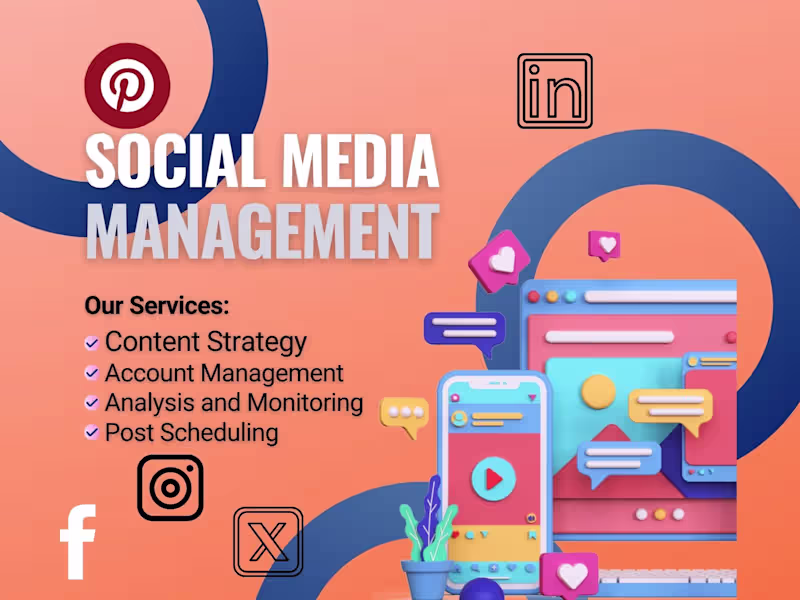 Cover image for Social media management and post design expert