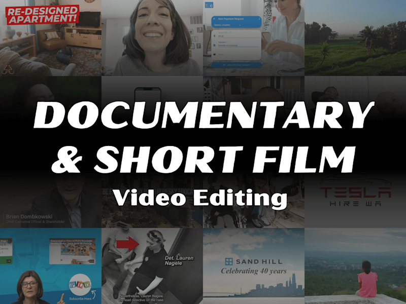 Cover image for Documentary and Short Film Video Editing