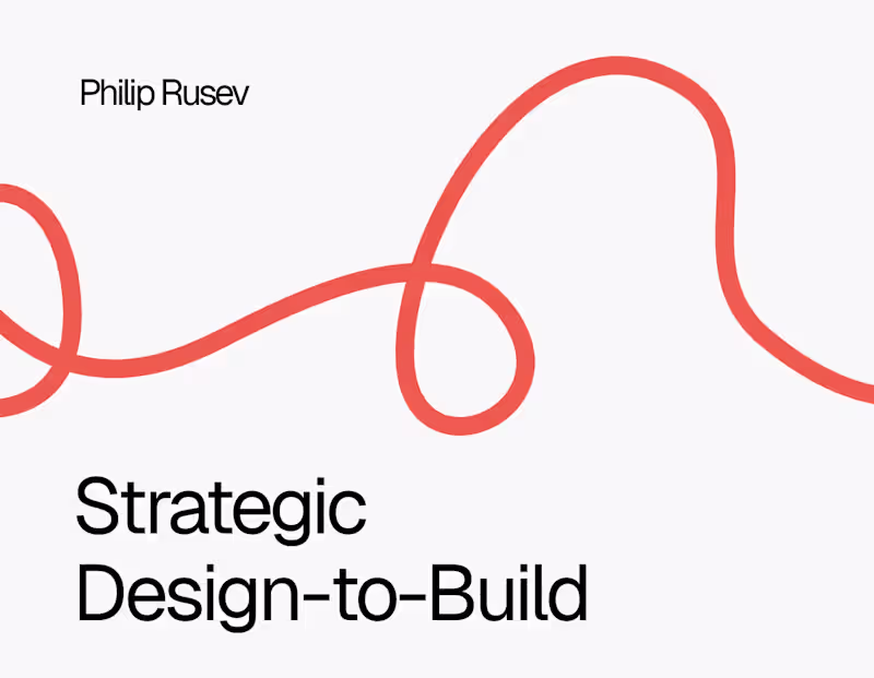 Cover image for Strategic Design-to-Build