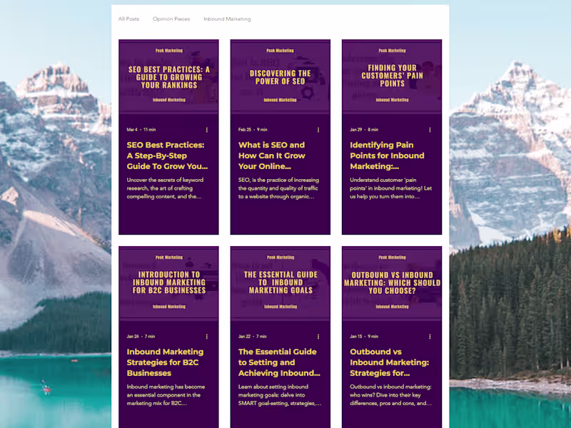 Cover image for Blog | Peak Marketing