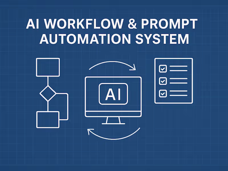 Cover image for AI Workflow & Prompt Automation System