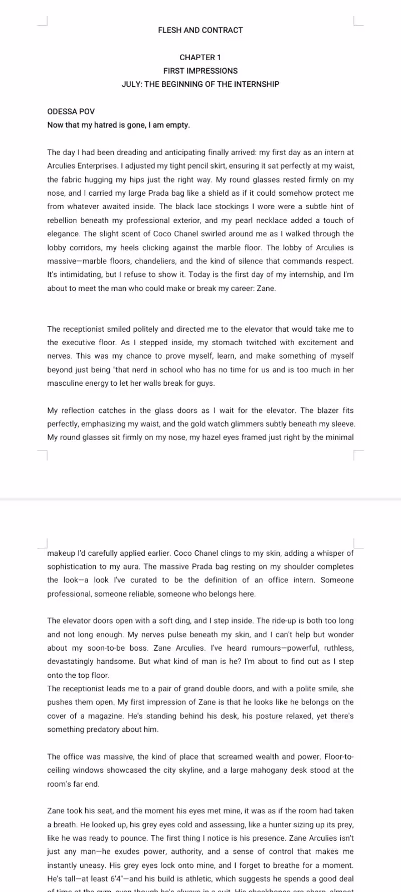 Cover image for FLESH AND CONTRACT 