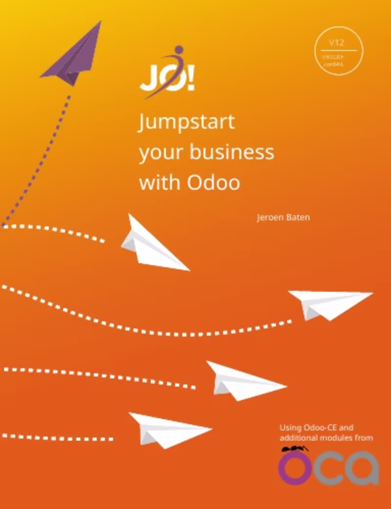 Cover image for Writing "Jumpstart your business with Odoo 12" 