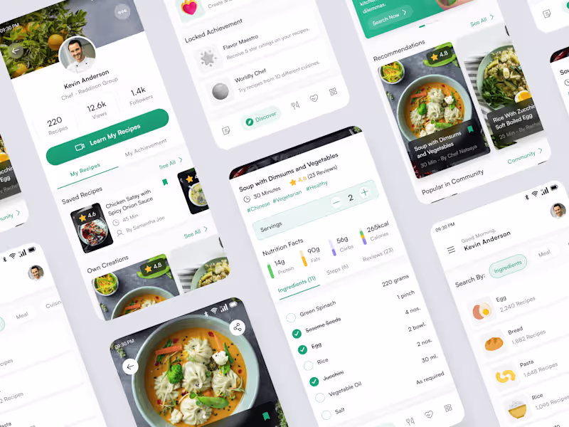Cover image for Food Recipes App Design