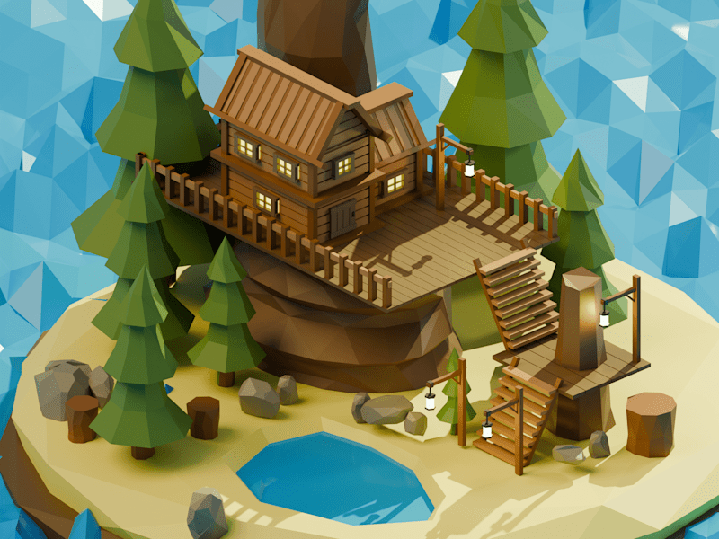 Cover image for I can create 3d low poly models for you
