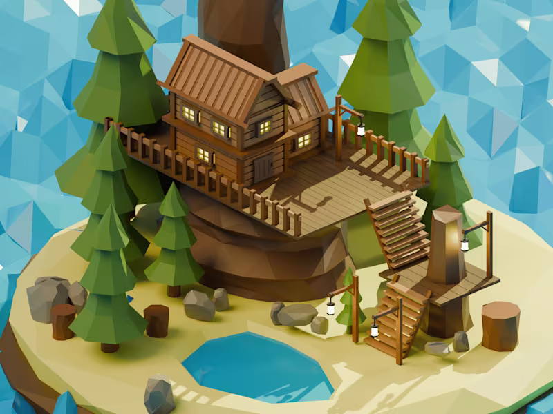 Cover image for I can create 3d low poly models for you
