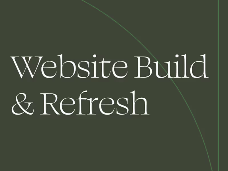 Cover image for Website Design & Refresh