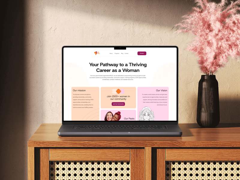 Cover image for Responsive Landing Page for Her Tech Africa