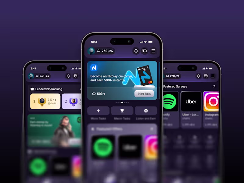 Cover image for Kiqro Earning App Mobile App UI/UX Design Case