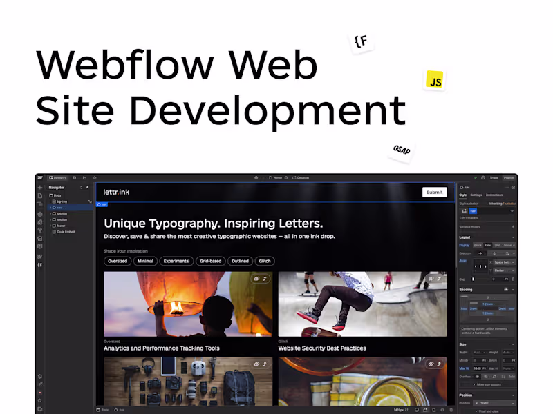 Cover image for Webflow Web Site Development