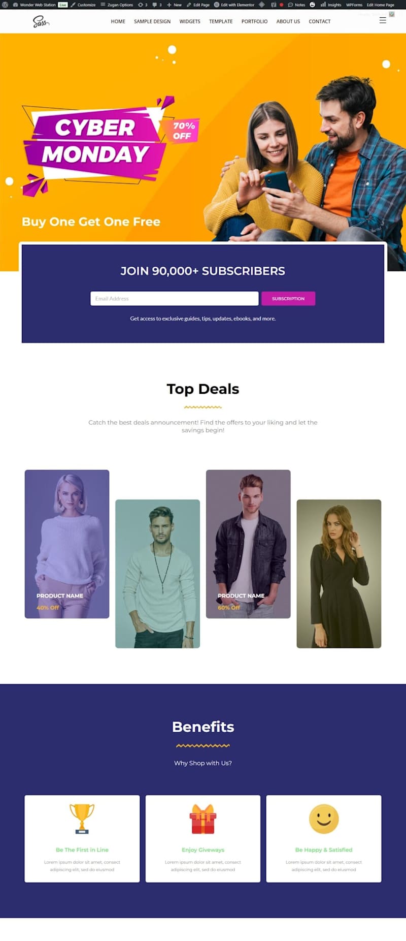 Cover image for Wordpress Website Sample