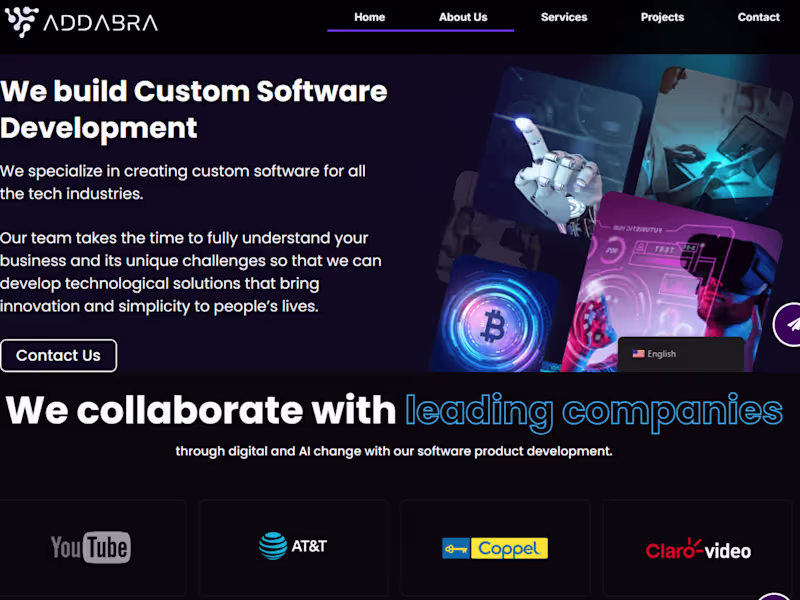 Cover image for Custom Webflow Development for Addabra Software Company