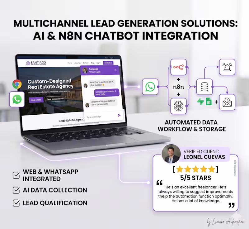 Cover image for AI-Powered Web & WhatsApp Chatbot