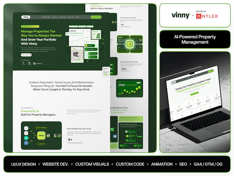 Cover image for Real Estate AI Agent [B2B] | Web Dev + UI Design+ Illustration 