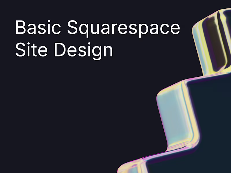 Cover image for Squarespace Site Design Basic Package