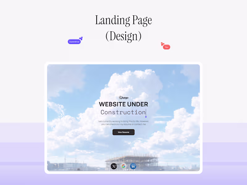 Cover image for Landing Page (Design Only)
