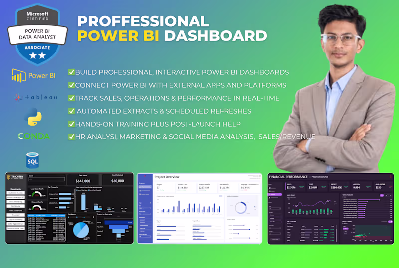 Cover image for Power BI Dashboard | EDA | Automation
