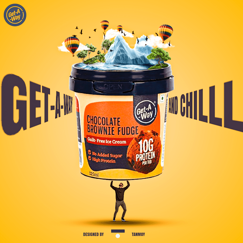 Cover image for Concept Poster For a Ice-Cream Brand