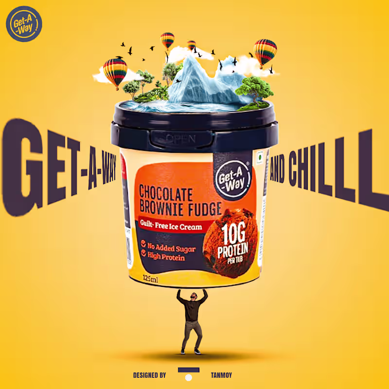 Cover image for Concept Poster For a Ice-Cream Brand