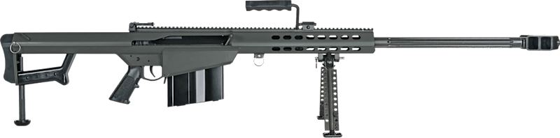 Cover image for The Barrett M82 Anti-Material Sniper Rifle.
