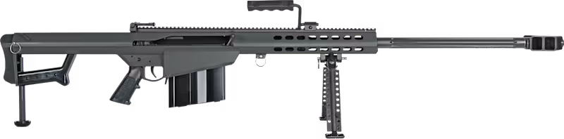 Cover image for The Barrett M82 Anti-Material Sniper Rifle.