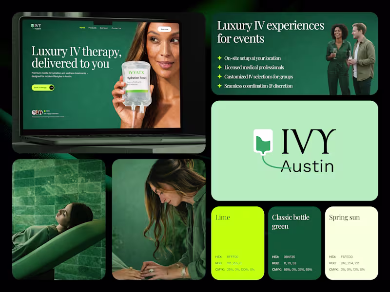 Cover image for Recent branding and website design