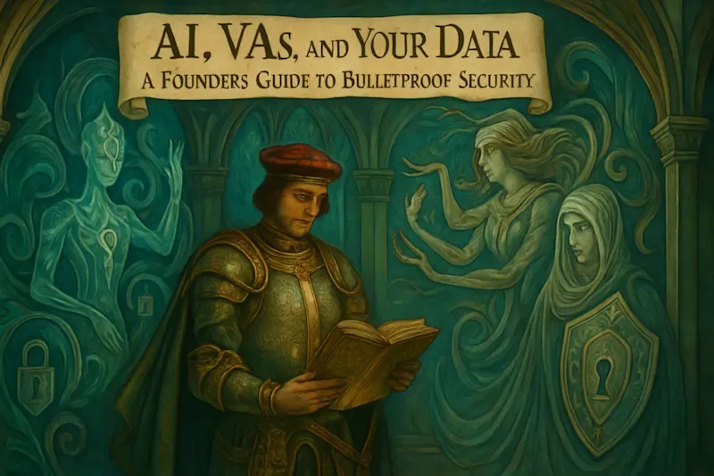 Cover image for AI, VAs, and Your Data: A Founder's Guide to Bulletproof Security