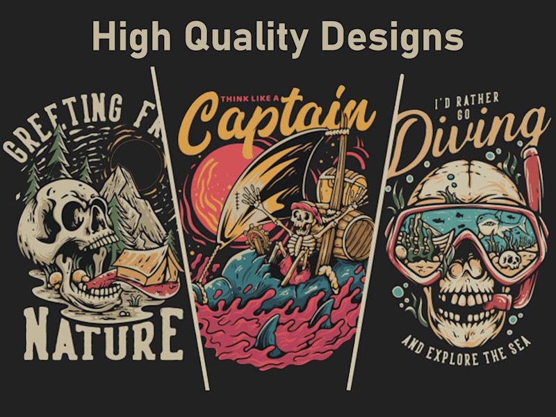 Cover image for Bold Vintage Shirt Designs: Adventure-Driven Custom Illustration