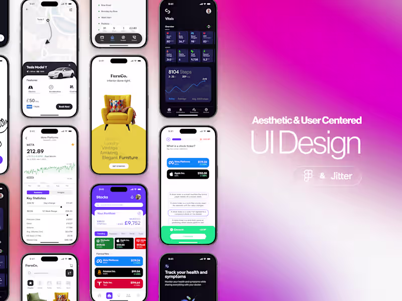 Cover image for Mobile App UI Design - Clean, Modern & User-Focused