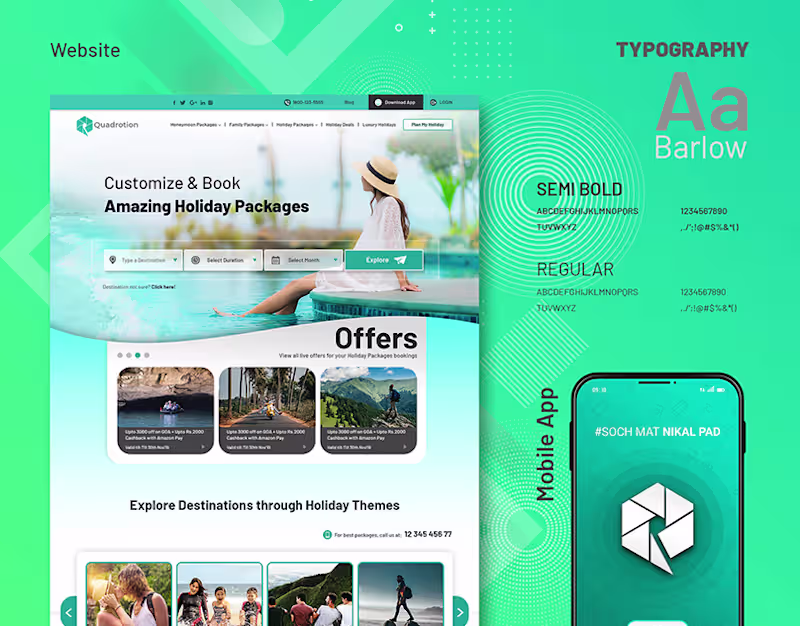 Cover image for Tours & Travels Website :: Behance