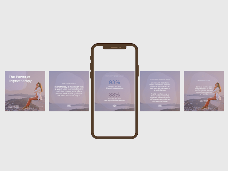 Cover image for Graphic Design for a Hypnotherapy App