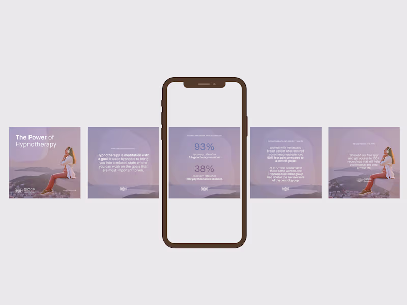 Cover image for Graphic Design for a Hypnotherapy App