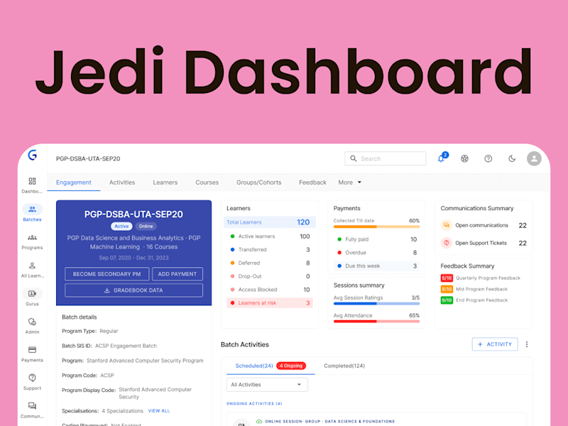 Cover image for Jedi Dashboard for LMS Efficiency